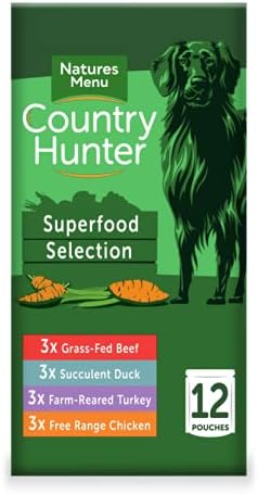 Country Hunter Superfood Selection Pouches for Dogs 12 X Pouches - 150g