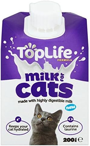 Toplife Lactose Reduced Cows Milk for Cats 200ml (PACK OF 6)
