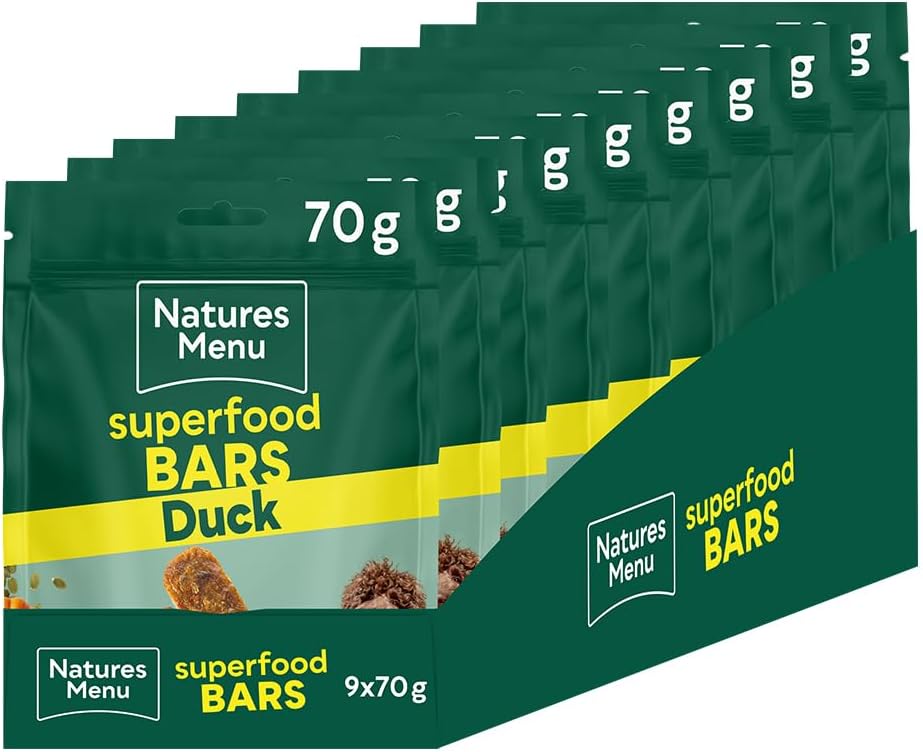 Natures Menu Superfood Snacks with Duck - 9 x 70g