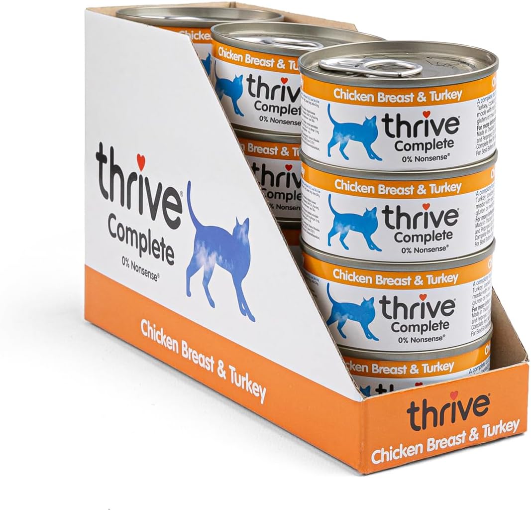 thrive Cat 100% COMPLETE - CHICKEN BREAST & TURKEY (pack of 12) Visit the thrive Store