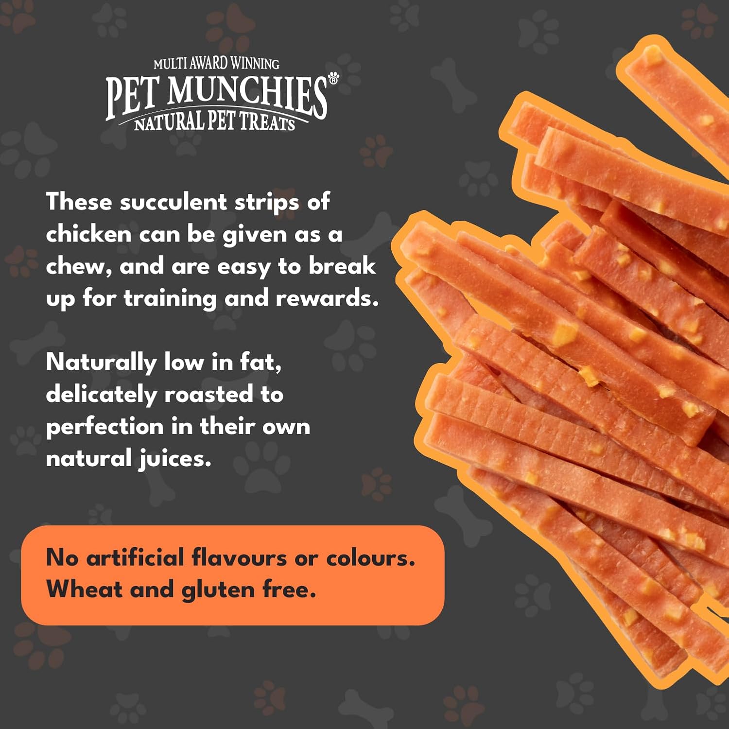 Pet Munchies Chicken and Cheese Dog Treats, Premium Dog Chews with Natural Real Meat, Low in Fat and High in Protein 100g (Pack of 8)