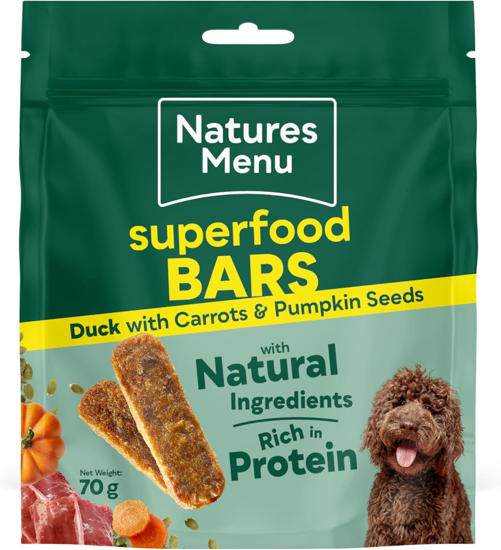 Natures Menu Superfood Snacks with Duck - 9 x 70g