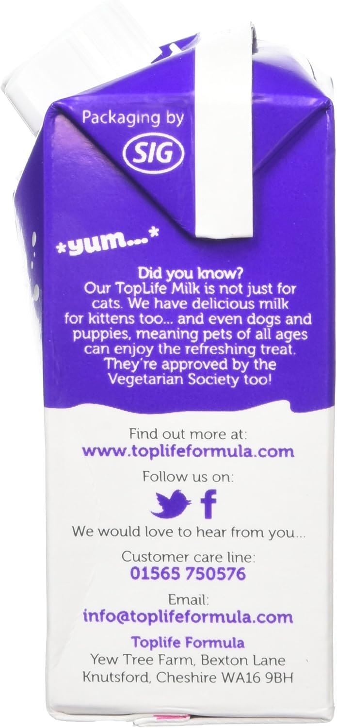 Delamere Dairy Toplife Cat Milk, 200 ml, Pack of 18