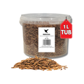 1 Litre - Mealworms Tub Wild Bird Food – High Energy, No Mess Bird Feed