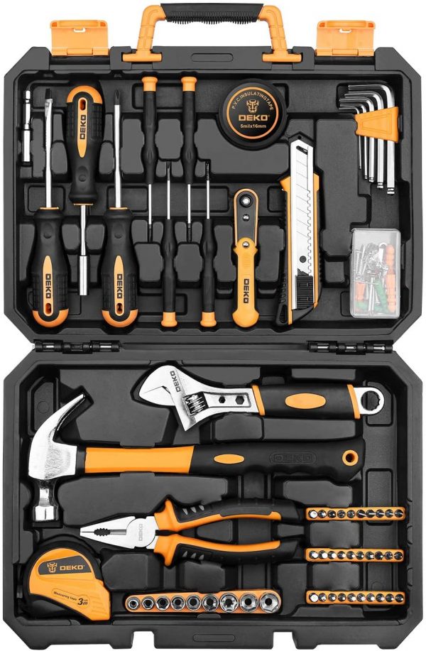 DEKO 100 Piece Home Repair Tool Set image1