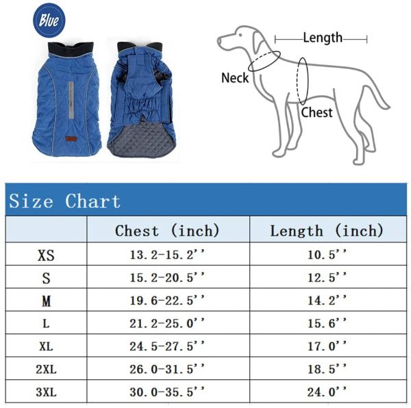 Withu Cold Winter Dog Pet Coat Jacket image2