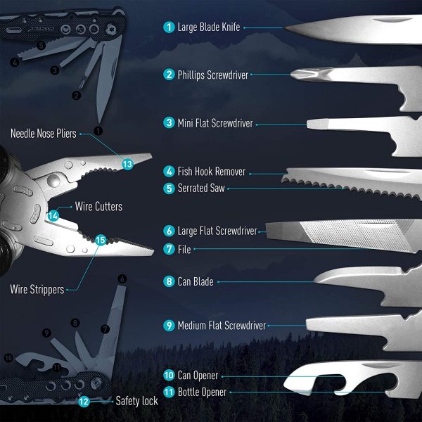 essence’ Multi Tool Pliers & Led image3