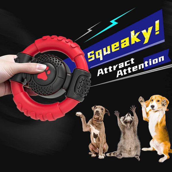 Dog Chew Toy Squeaky Steering Wheel image4